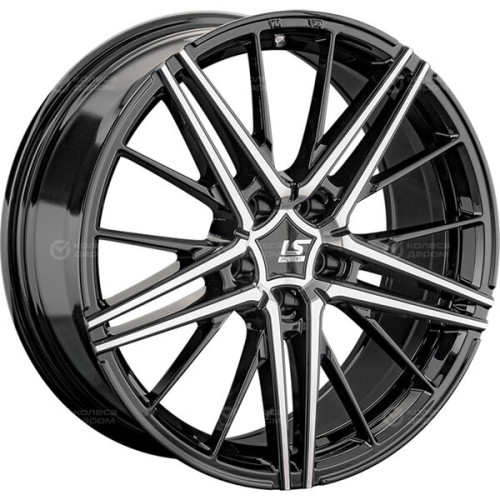 Колесный диск LS FlowForming LS RC76 8xR18 5x108 ET36 DIA65.1 черный полностью полированный