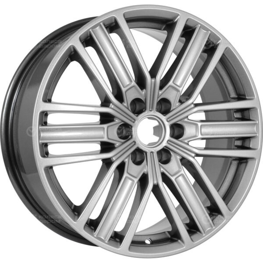 Колесный диск Carwel Джирим 218 7.5xR18 6x139.7 ET25 DIA100.1 серебристый металлик