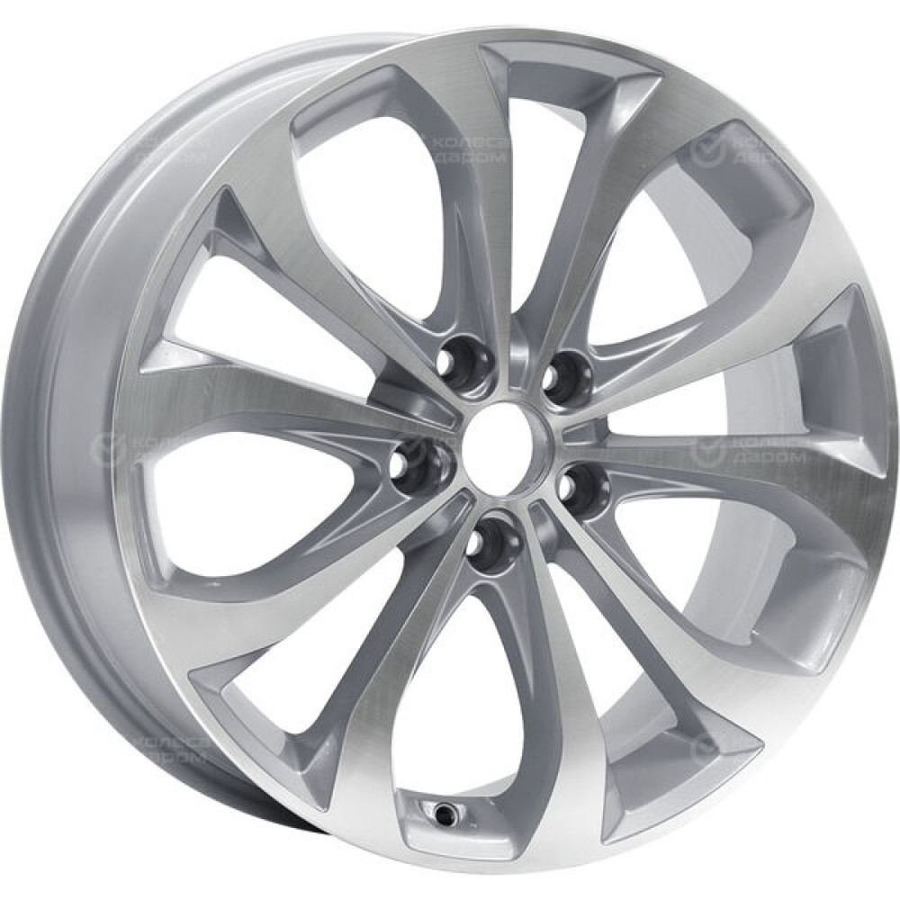 Колесный диск Replay Ki129 7xR17 5x114.3 ET48 DIA67.1 серебристый полированный