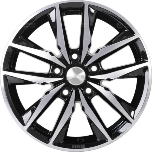 Колесный диск СКАД Тирион 6.5xR16 5x114.3 ET50 DIA67.1 (уценка) черный глянцевый с полированной лицевой поверхностью