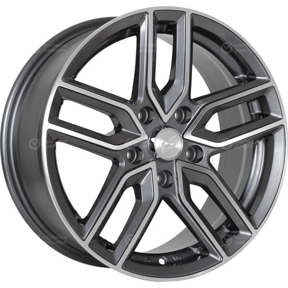 Колесный диск LS LS 735 6.5xR15 4x100 ET40 DIA73.1 насыщенный темно-серый полностью полированный