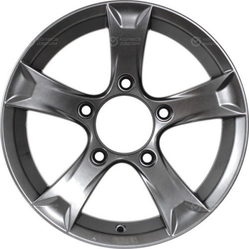Колесный диск КиК Триал 6.5xR15 5x139.7 ET5 DIA110.1 темно-серебристый