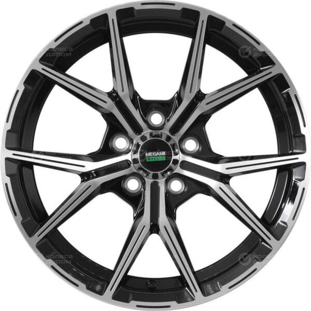 Колесный диск Megami MGM-22 6.5xR15 5x100 ET38 DIA57.1 черный полностью полированный