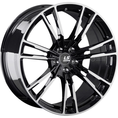 Колесный диск LS Forged FG06 8xR19 5x114.3 ET45 DIA67.1 черный глянцевый с полированной лицевой частью