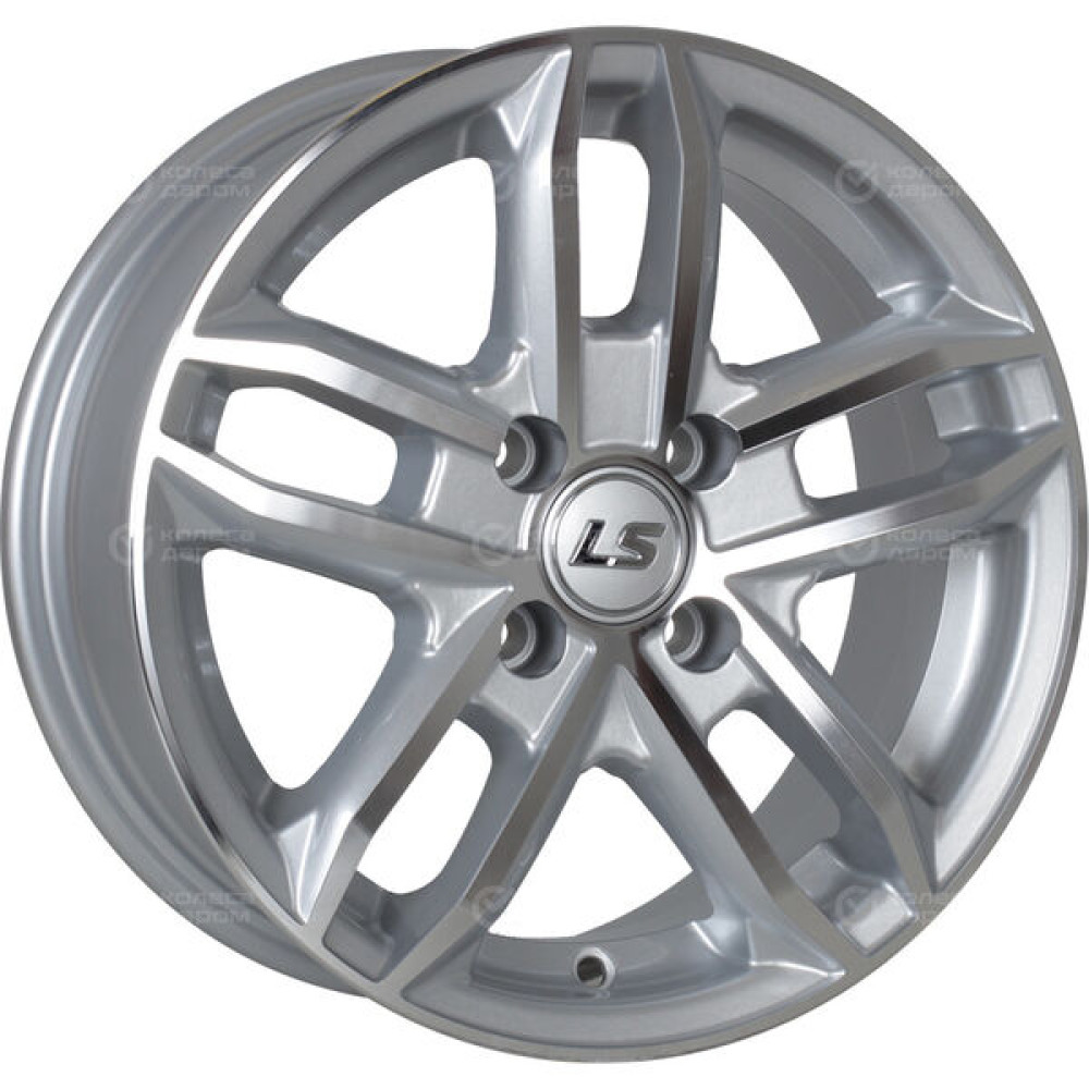 Колесный диск LS LS 376 7xR16 5x114.3 ET40 DIA73.1 серебристый полированный