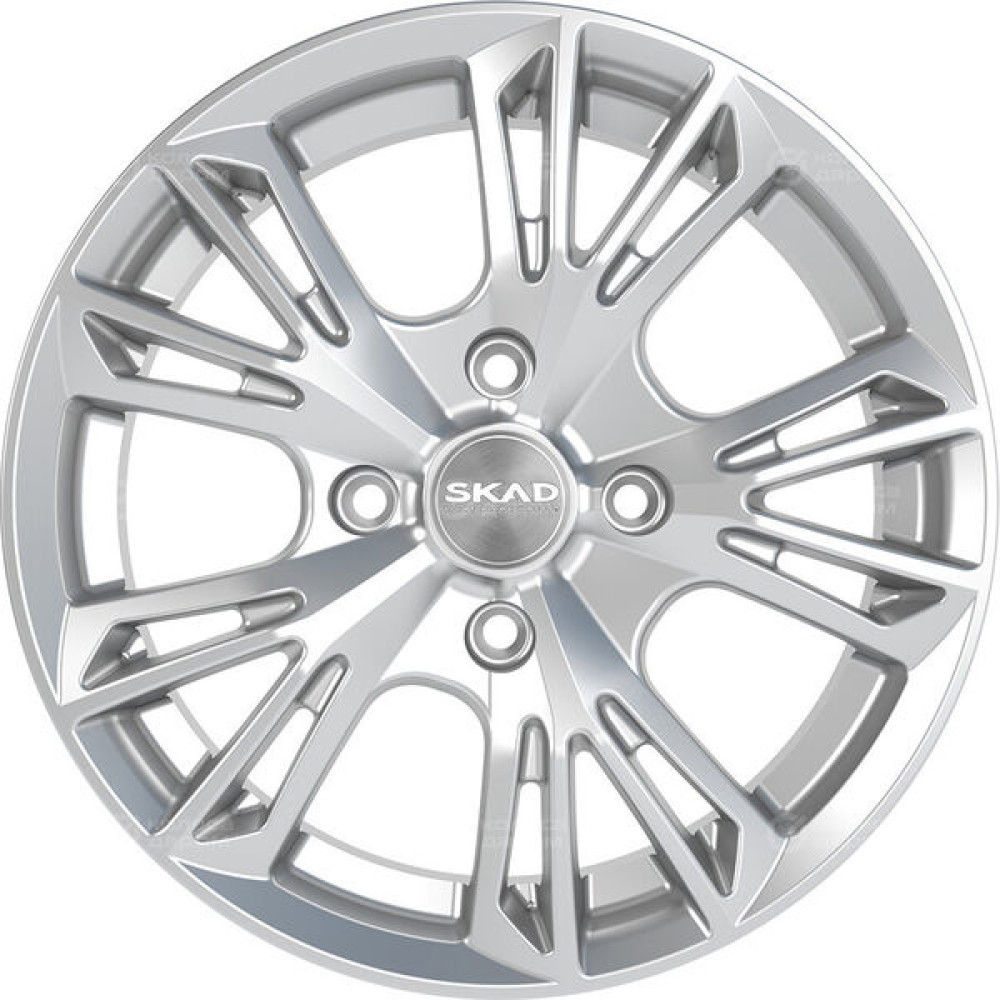 Колесный диск СКАД Монреаль 6xR15 4x100 ET45 DIA54.1 серебристый