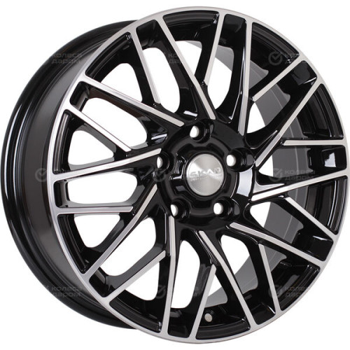 Колесный диск СКАД Сиена 6.5xR16 5x114.3 ET42.5 DIA67.1 черный глянцевый с полированной лицевой поверхностью