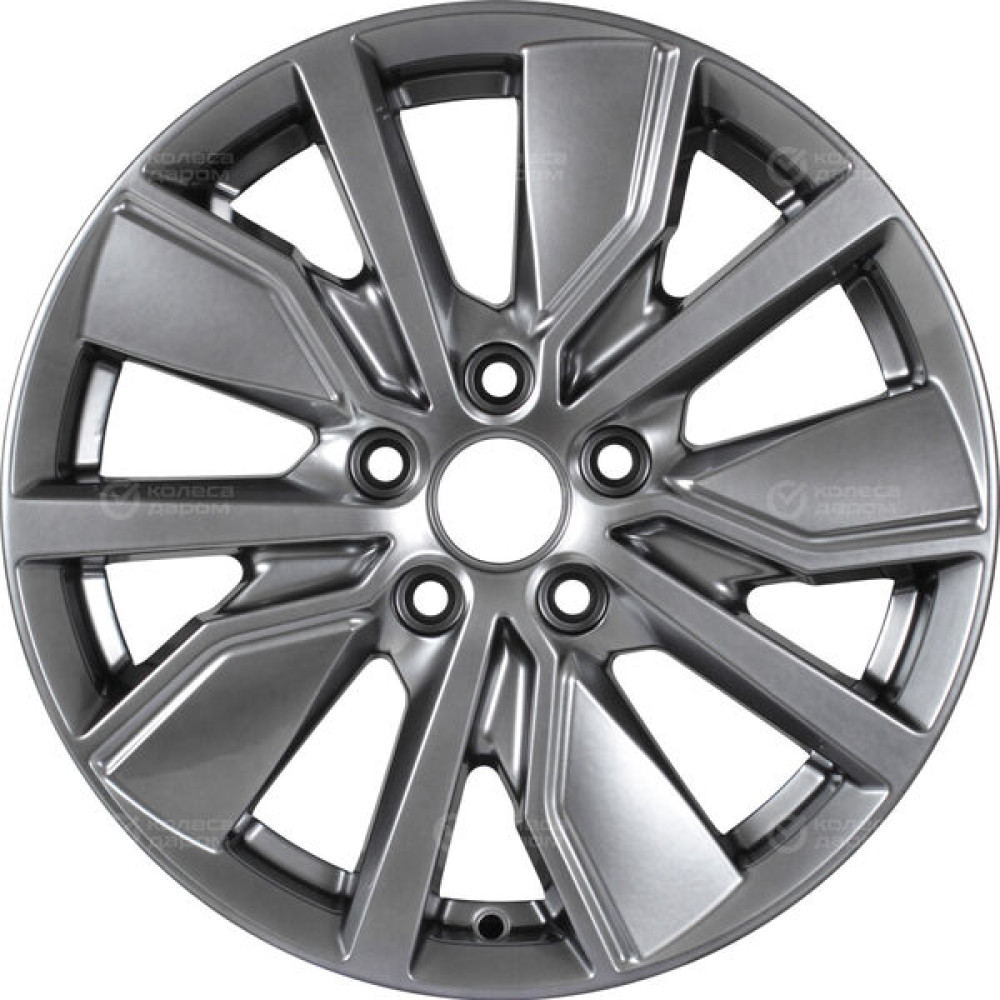 Колесный диск КиК Гамбит 6.5xR16 5x100 ET38 DIA57.1 темно-серебристый