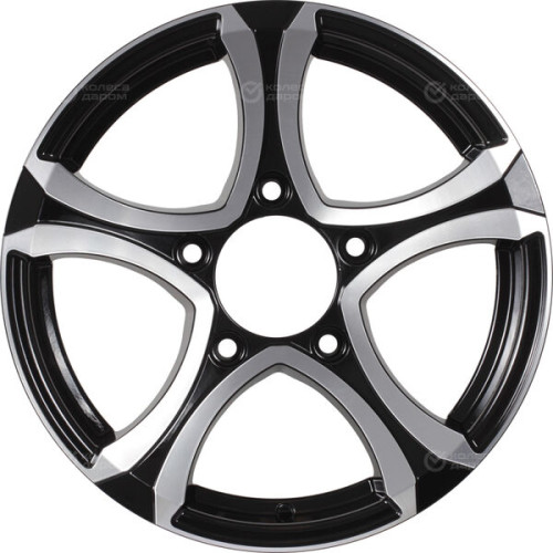 Колесный диск VENTI 1610 6.5xR16 5x139.7 ET40 DIA98 глянцевый черный с полированной лицевой частью