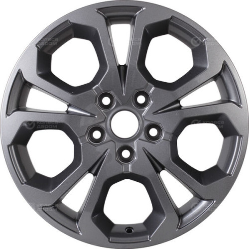 Колесный диск KHOMEN KHW1711 (17_Arkana/Kaртur) 6.5xR17 5x114.3 ET50 DIA66.1 насыщенный темно-серый
