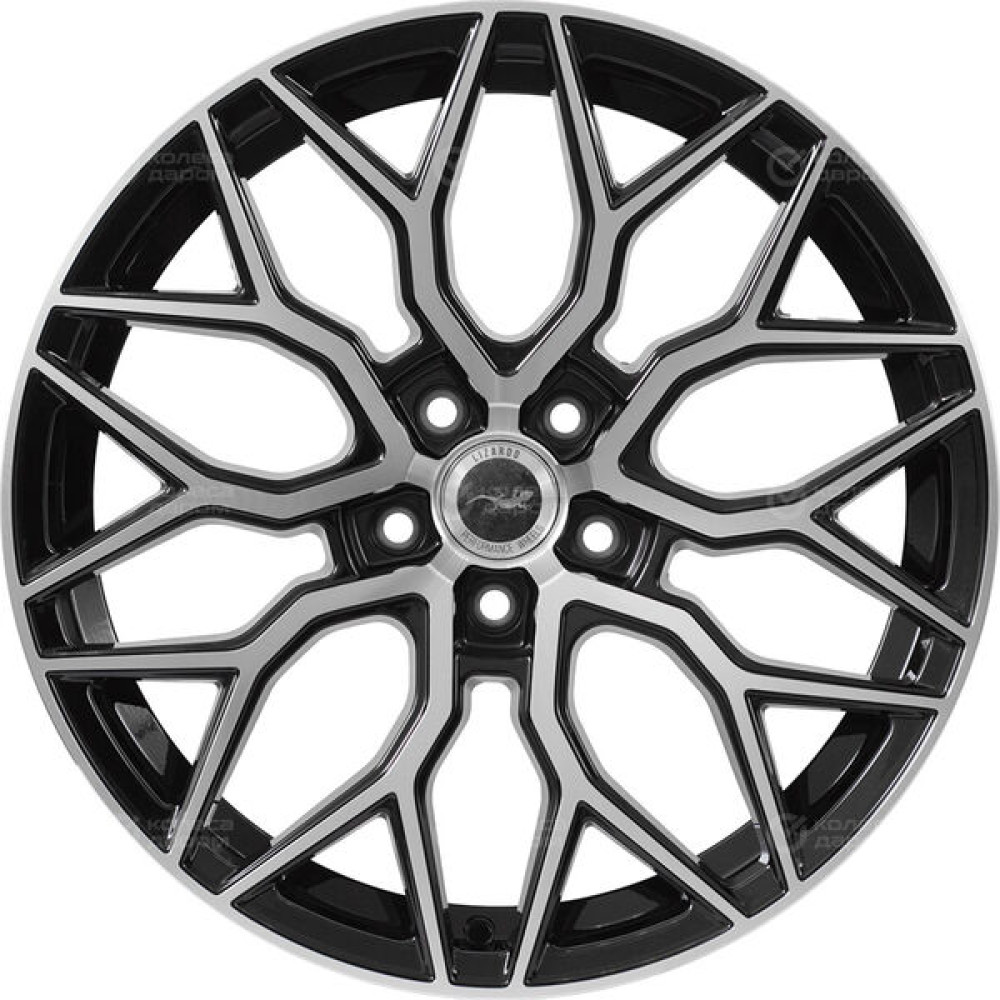 Колесный диск Lizardo XH1024 7.5xR17 5x100 ET38 DIA57.1 черный глянец с полировкой