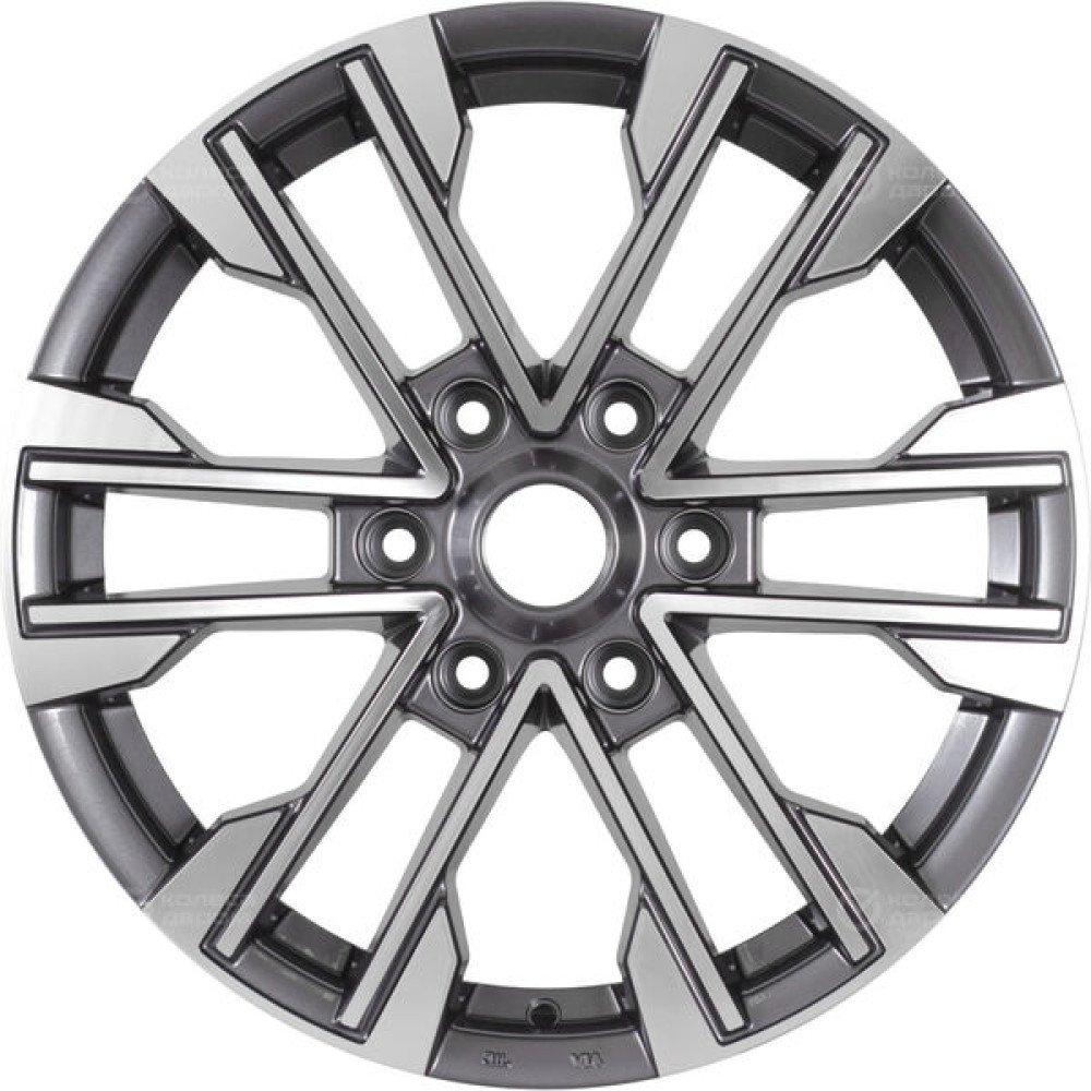 Колесный диск Replay TY310 7.5xR17 6x139.7 ET25 DIA106.1 насыщенный темно-серый полностью полированный