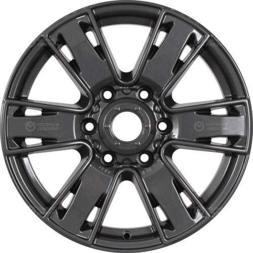 Колесный диск КиК Севенна 7xR17 6x139.7 ET30 DIA106.1 насыщенный темно-серый полностью полированный