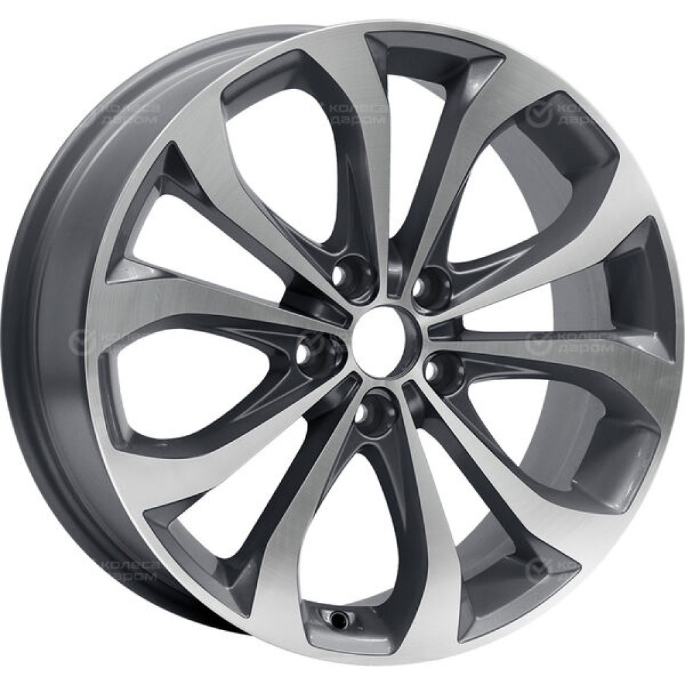 Колесный диск Replay Ki129 7xR17 5x114.3 ET41 DIA67.1 насыщенный темно-серый полностью полированный