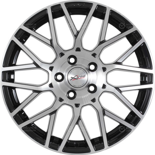 Колесный диск X-trike X131 7xR17 5x108 ET45 DIA67.1 черный глянцевый с полированной лицевой поверхностью