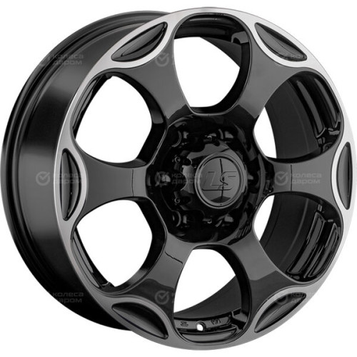 Колесный диск LS LS 310 8xR18 6x139.7 ET36 DIA100.1 черный, с полированным ободом