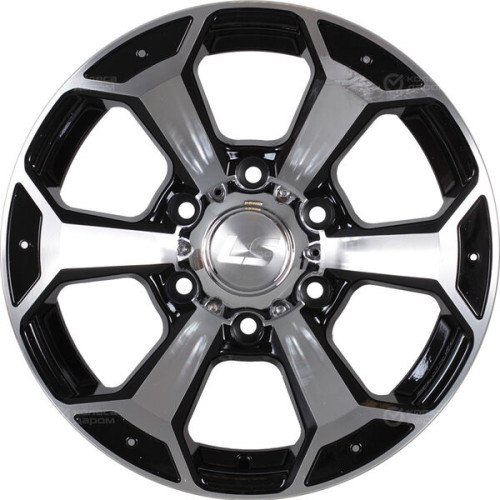 Колесный диск LS LS 187 7.5xR18 6x139.7 ET46 DIA67.1 черный полностью полированный