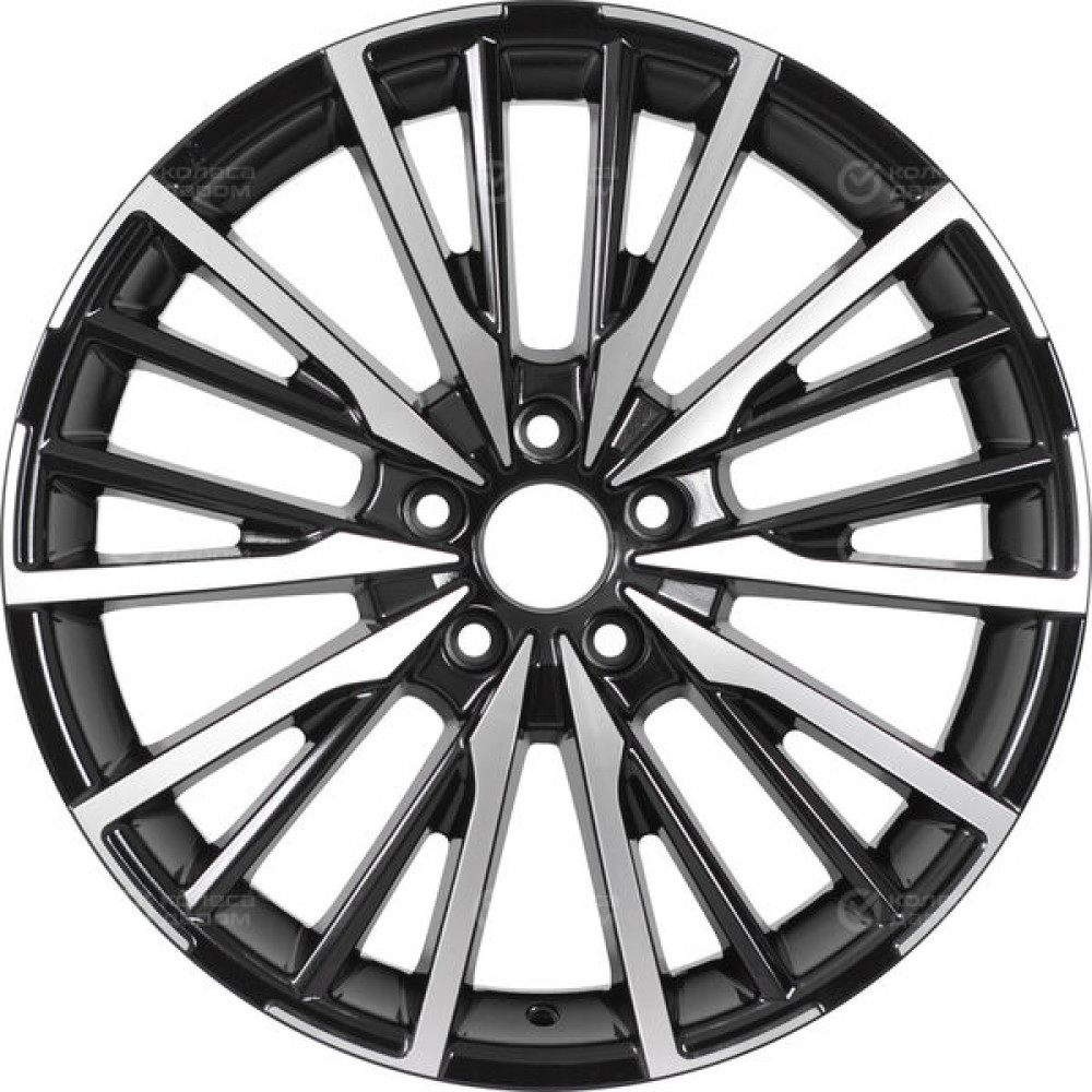 Колесный диск RST R178 7xR18 5x114.3 ET40 DIA66.5 глянцевый черный с полированной лицевой частью