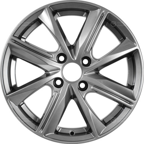 Колесный диск КиК Арнар 6xR15 4x100 ET45 DIA67.1 темно-серебристый