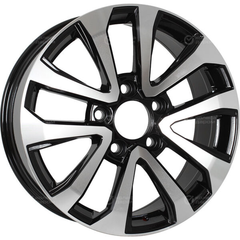 Колесный диск Replay TY236 8xR18 5x150 ET56 DIA110.1 черный полностью полированный