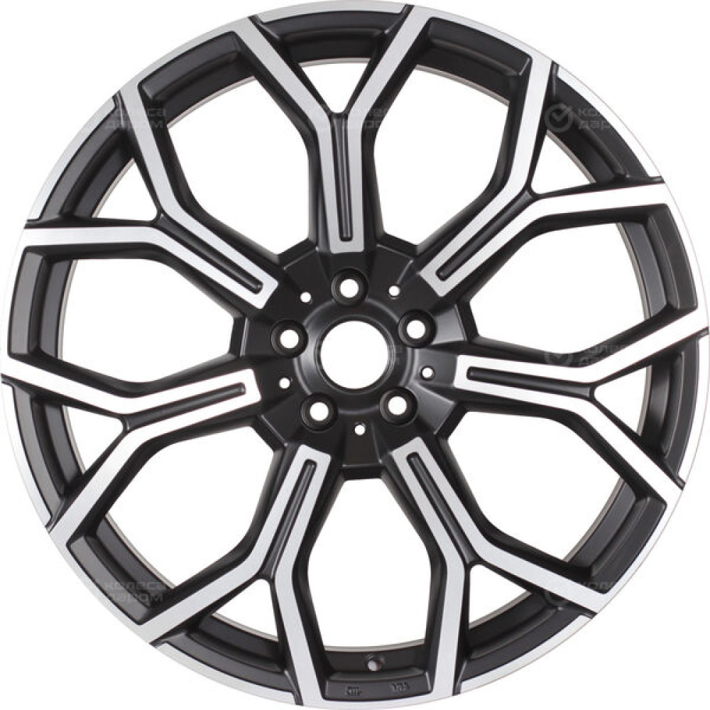 Колесный диск Replay B238 9.5xR21 5x112 ET37 DIA66.6 черный матовый полностью полированный