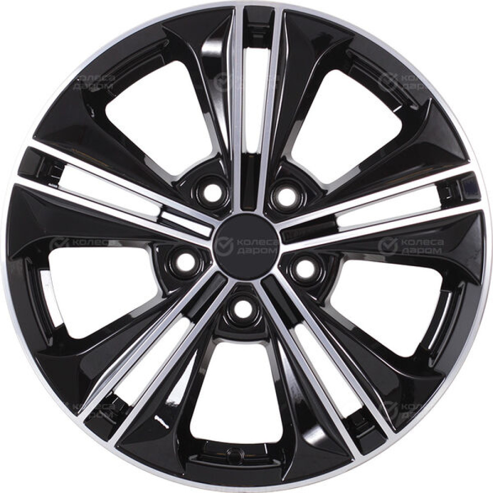 Колесный диск iFree Original КС778 (16_Creta) 6xR16 5x114.3 ET43 DIA67.1 черный глянцевый с полированными элементами лицевой поверхности