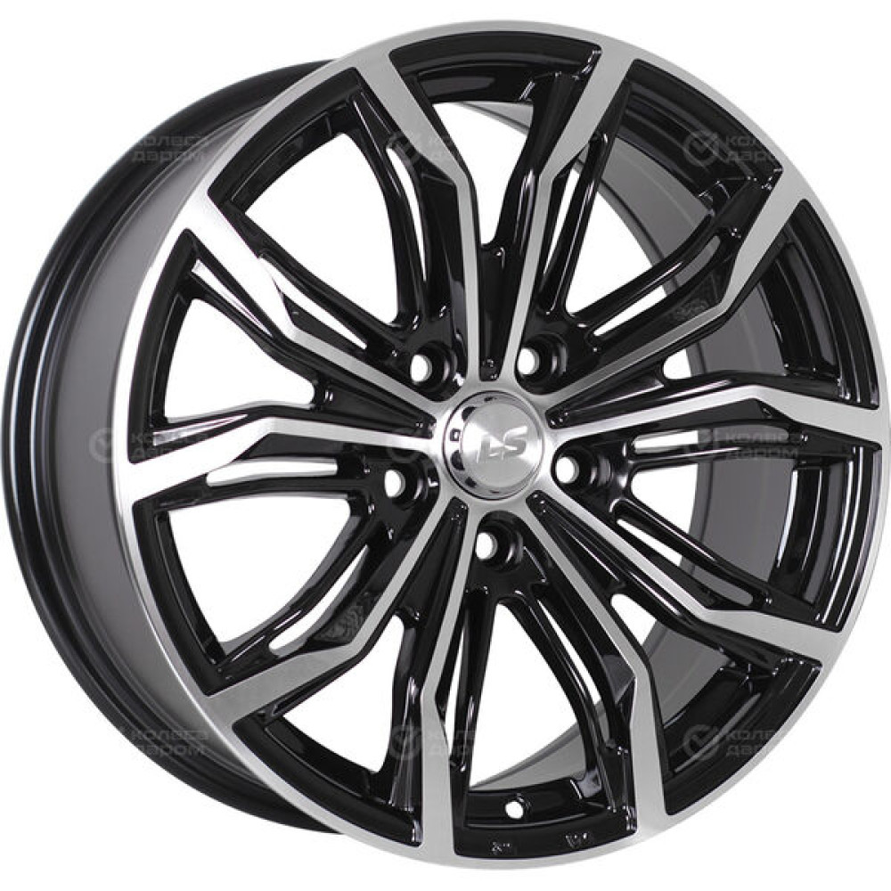 Колесный диск LS LS 750 7.5xR17 5x114.3 ET45 DIA73.1 черный полностью полированный