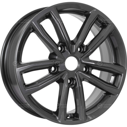 Колесный диск КиК Каланг 6.5xR17 5x108 ET33 DIA60.1 насыщенный темно-серый полностью полированный