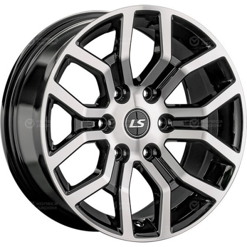 Колесный диск LS LS 1367 9xR20 6x139.7 ET25 DIA106.1 черный полностью полированный