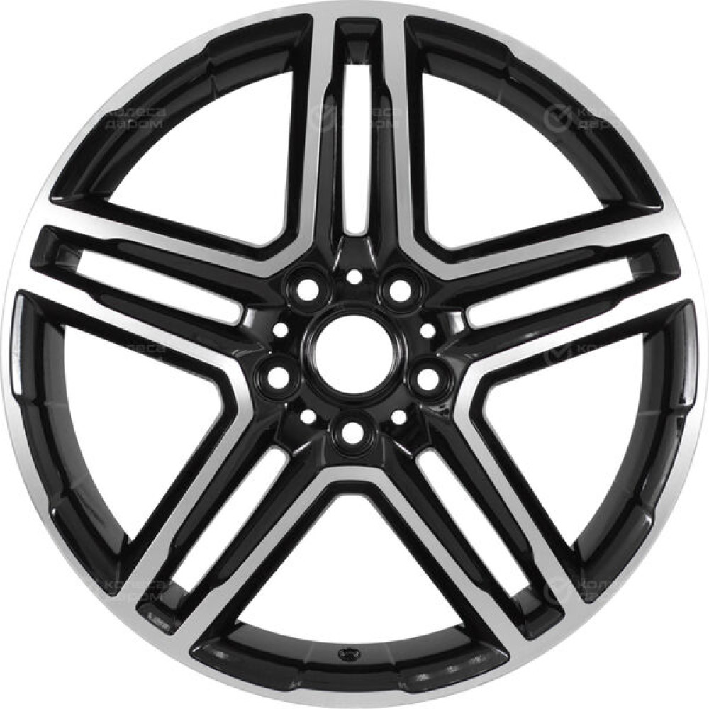 Колесный диск Replay FA33 7.5xR18 5x114.3 ET33 DIA67.1 черный глянцевый с полированной лицевой частью