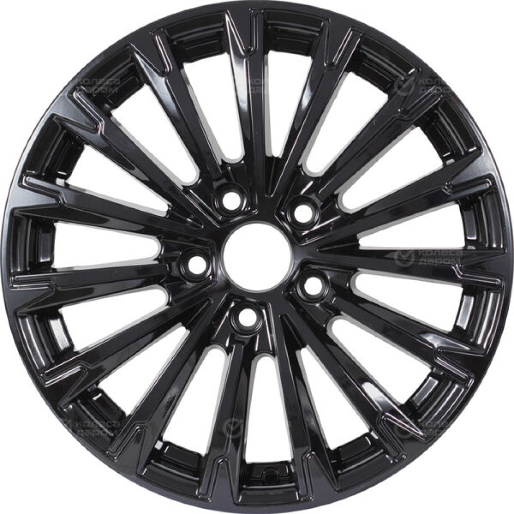 Колесный диск KDW KD1610 6.5xR16 5x114.3 ET50 DIA67.1 черный глянцевый