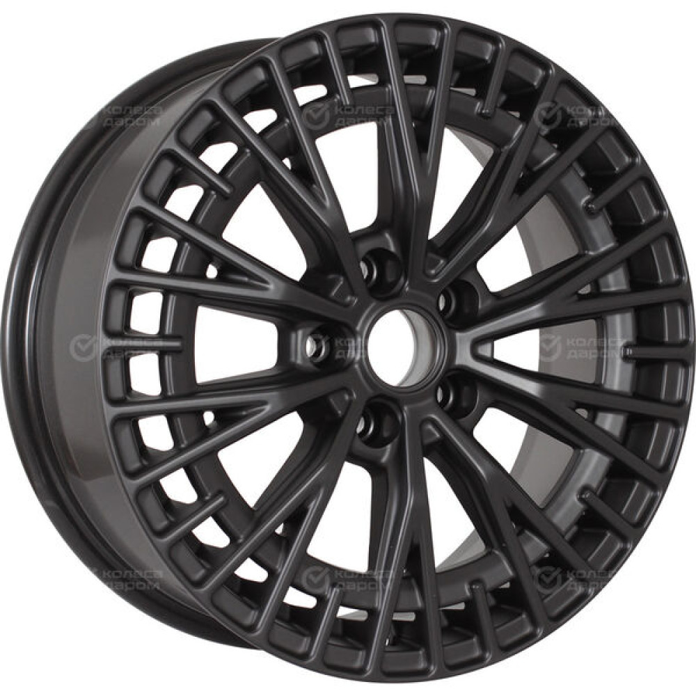 Колесный диск KDW KD1730 7xR17 5x114.3 ET48 DIA54.1 (уценка) черный матовый