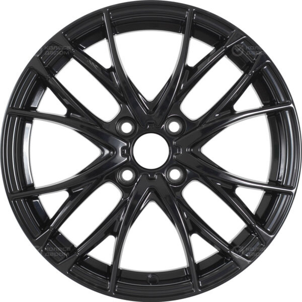 Колесный диск WUP Up111 6xR16 4x100 ET40 DIA56.6 черный глянцевый