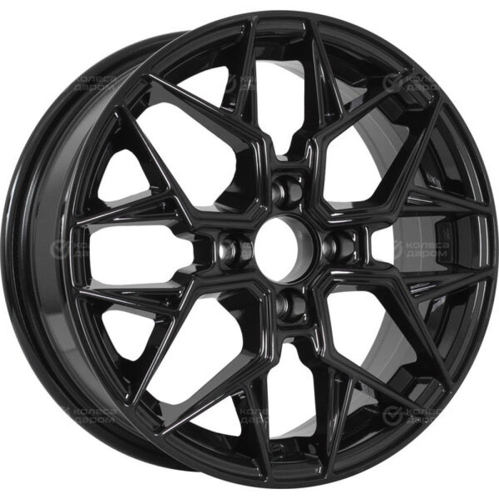 Колесный диск VENTI 1520 6xR15 4x100 ET35 DIA60.1 черный глянцевый