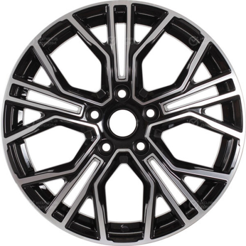 Колесный диск СКАД Тибет 6.5xR17 5x112 ET46 DIA57.1 черный глянцевый с полированной лицевой поверхностью