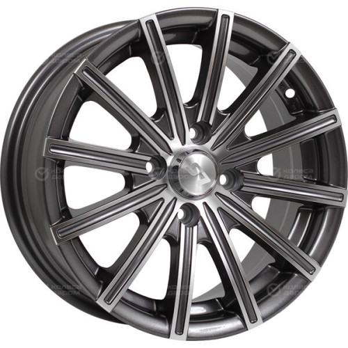 Колесный диск LS LS 312 7xR16 4x100 ET40 DIA73.1 насыщенный темно-серый полностью полированный