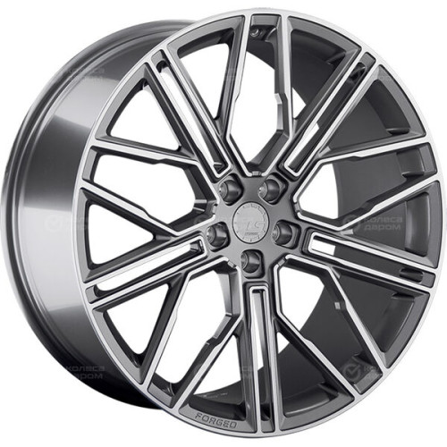 Колесный диск LS Forged LS FG08 10.5xR21 5x112 ET31 DIA66.6 темно-серый матовый ,частично полированный