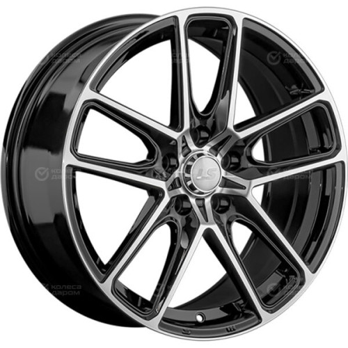 Колесный диск LS LS 1360 7.5xR17 5x108 ET33 DIA65.1 черный полностью полированный