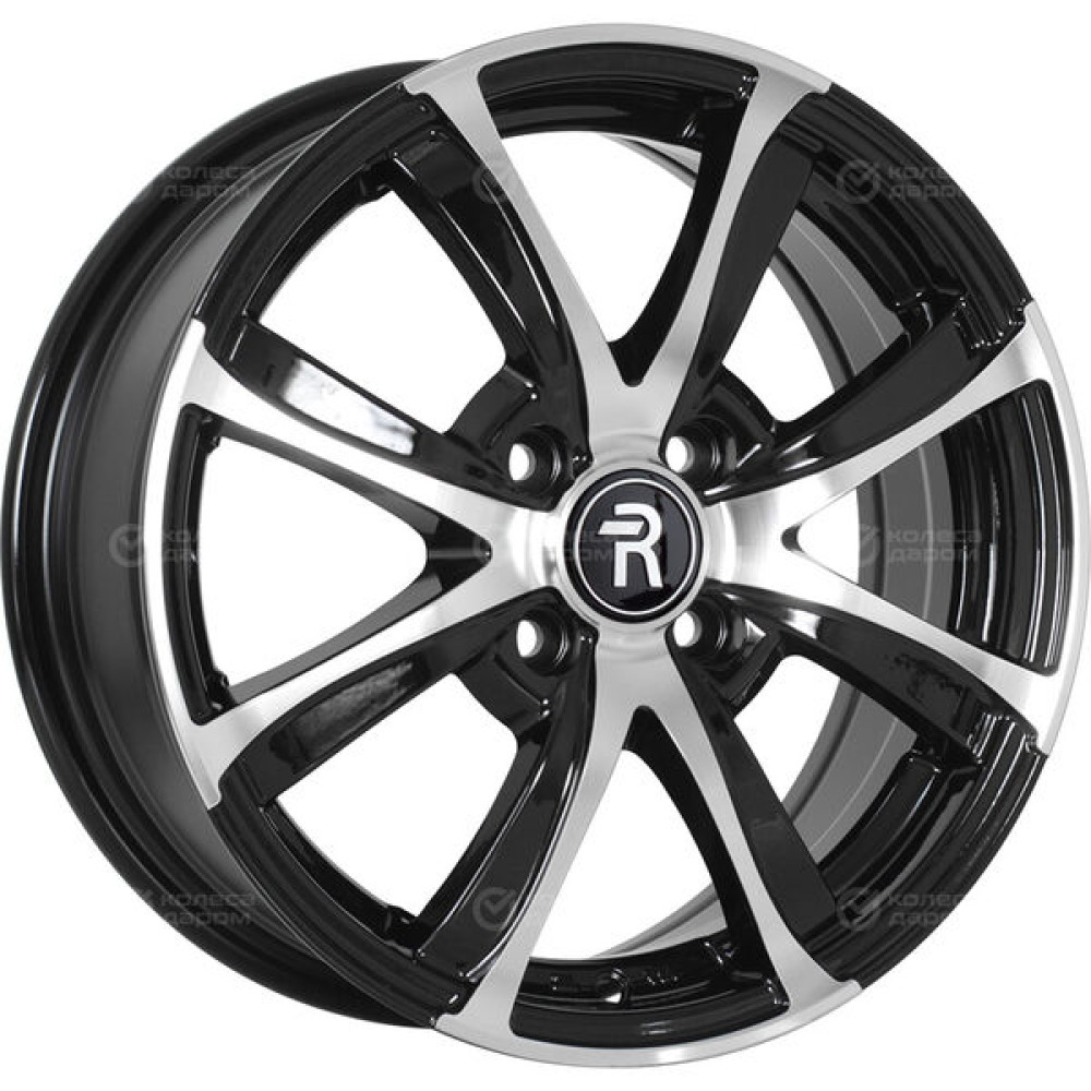 Колесный диск Replay HND203 6xR15 4x100 ET48 DIA54.1 черный полностью полированный