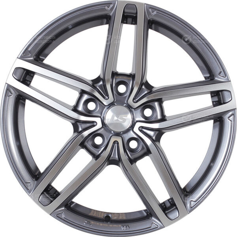 Колесный диск LS LS 765 7xR16 5x108 ET35 DIA65.1 насыщенный темно-серый полностью полированный
