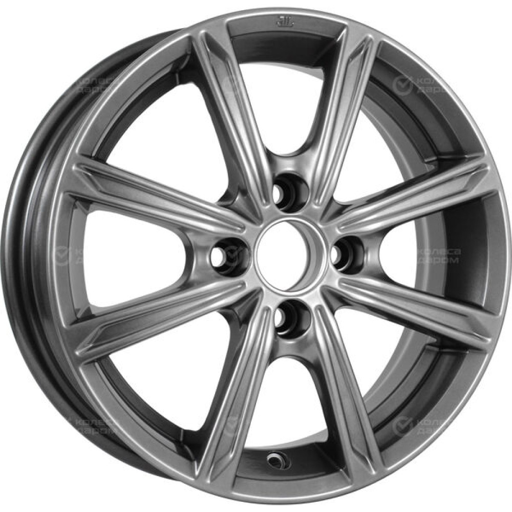 Колесный диск КиК Флэш 5xR14 4x98 ET35 DIA58.5 (уценка) темно-серебристый