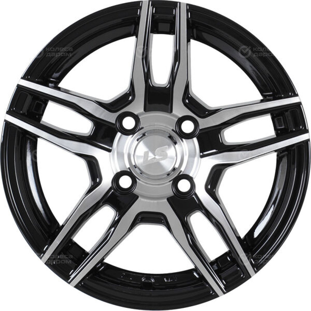 Колесный диск LS LS 569 6.5xR15 5x100 ET40 DIA73.1 черный полностью полированный