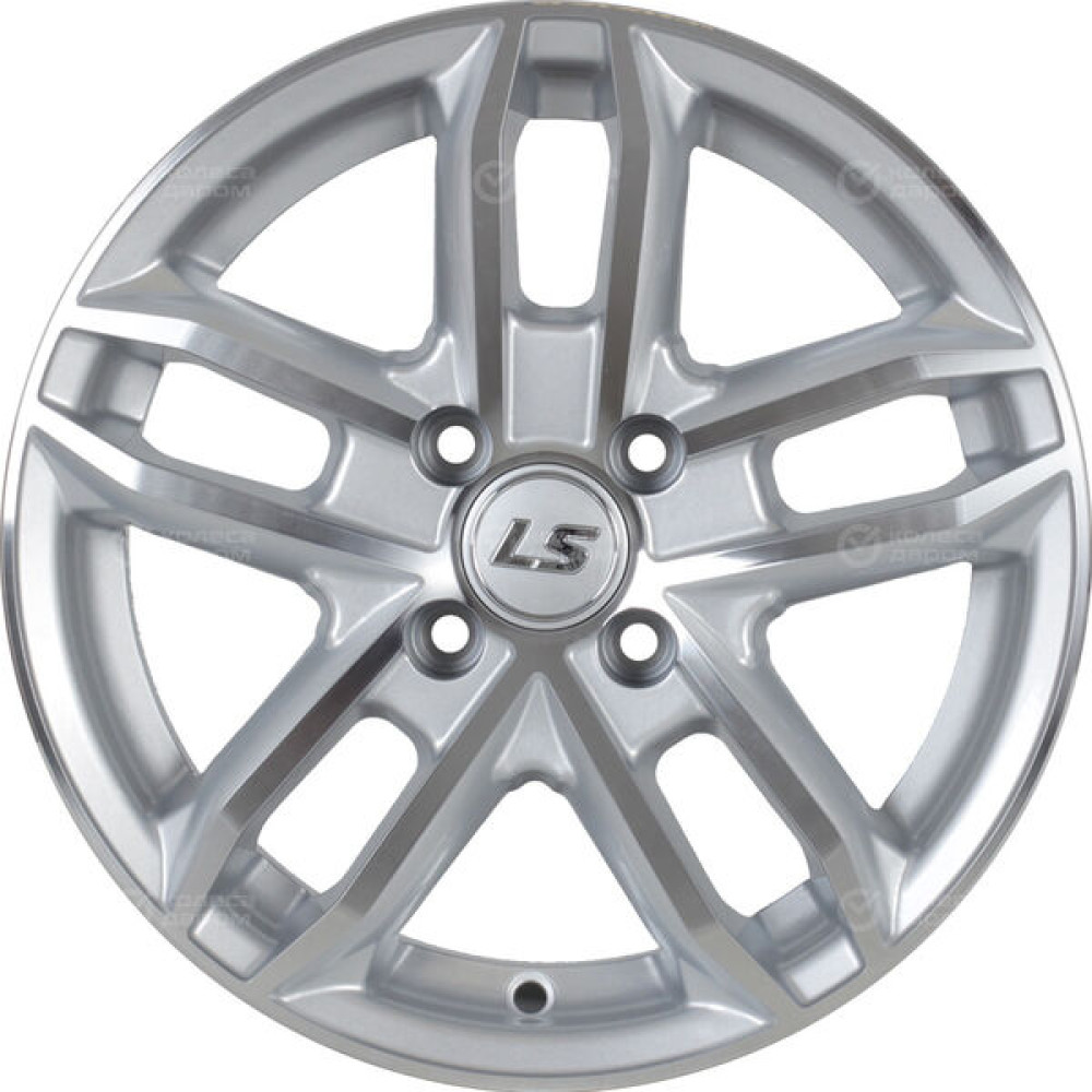 Колесный диск LS LS 376 7xR16 5x114.3 ET40 DIA73.1 серебристый полированный