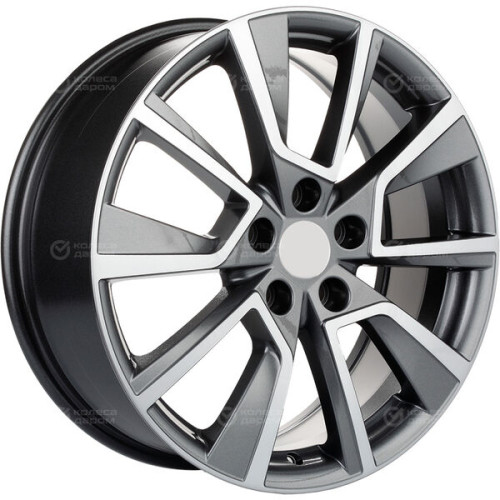 Колесный диск Carwel Чаны 1802 7xR18 5x114.3 ET50 DIA67.1 серый с полированной лицевой частью