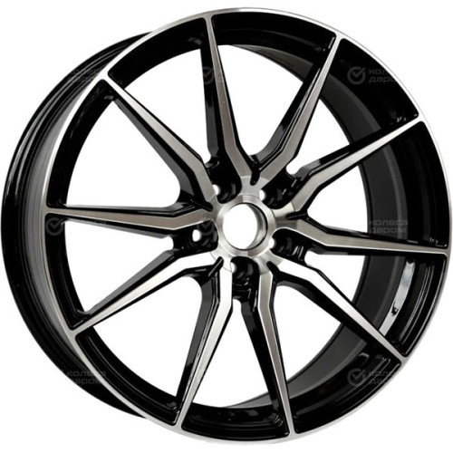 Колесный диск NEO 206FF 8.5xR20 5x114.3 ET40 DIA67.1 глянцевый черный с полированной лицевой частью