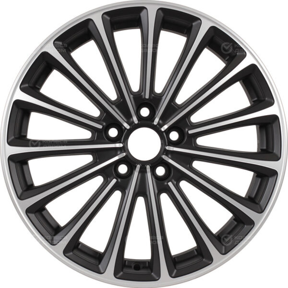 Колесный диск X-trike X136 7xR17 5x114.3 ET37 DIA66.6 черный матовый с полированной лицевой частью