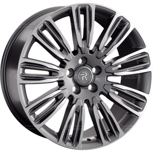 Колесный диск Replay LR73 9.5xR22 5x120 ET49 DIA72.6 темно-серый матовый ,частично полированный