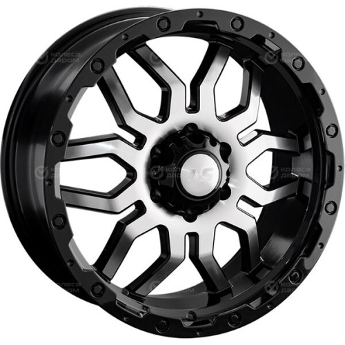 Колесный диск LS LS 1285 9xR20 6x139.7 ET20 DIA100.1 черный полностью полированный