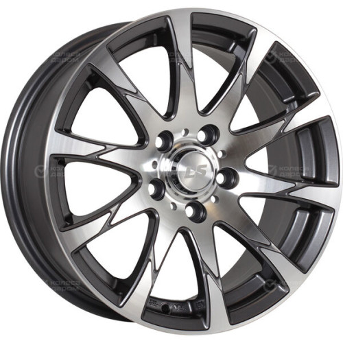 Колесный диск LS LS 233 7xR16 5x114.3 ET40 DIA73.1 насыщенный темно-серый полностью полированный