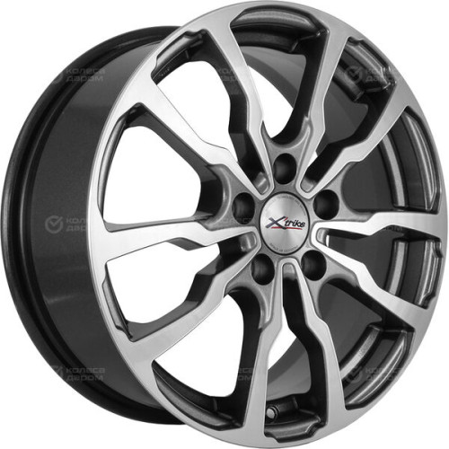Колесный диск X-trike X117 6.5xR16 5x114.3 ET35 DIA67.1 темно-серебристый с полированной лицевой частью